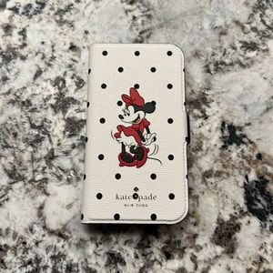 Kate Spade x Disney Minnie Mouse phone / wallet case. Removable phone case.